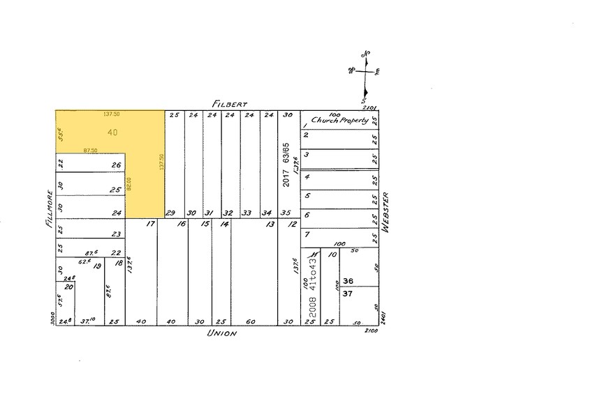 3060 Fillmore St, San Francisco, CA for sale - Plat Map - Image 3 of 9