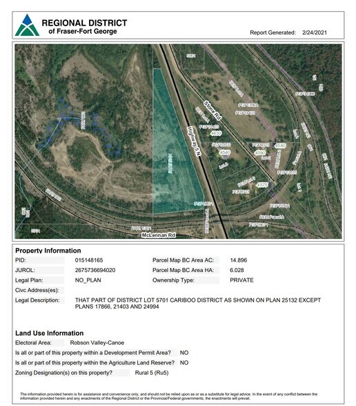 5701 N 5, Valemount, BC V0E 2Z0 Land