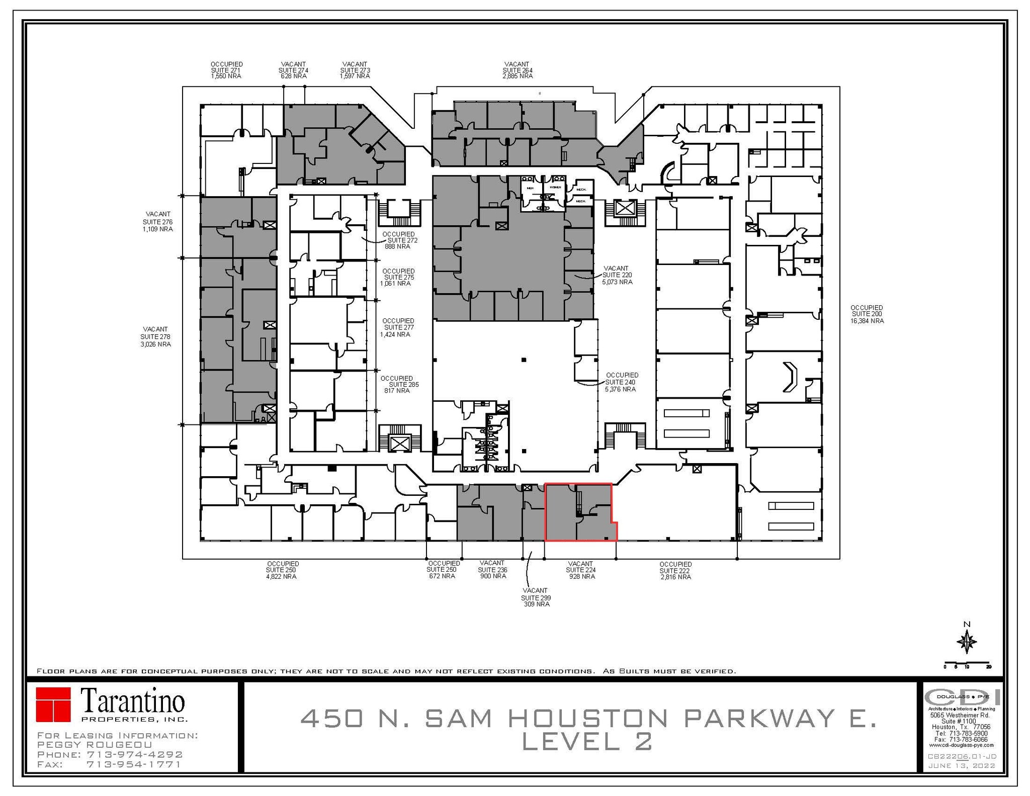 450 N Sam Houston Pky E, Houston, TX for lease Floor Plan- Image 1 of 1