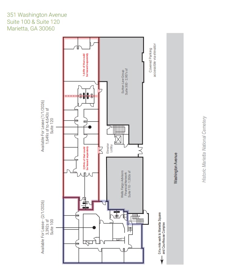 351 Washington Ave NE, Marietta, GA for lease Floor Plan- Image 1 of 1