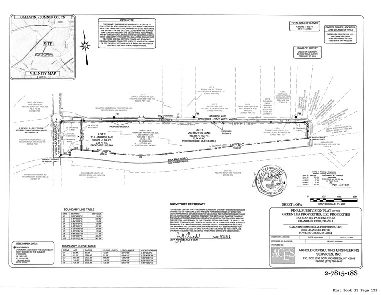 0 Green Lea and Harris Lane, Gallatin, TN for sale - Site Plan - Image 3 of 3