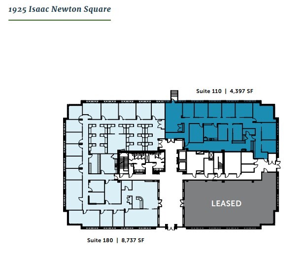 1925 Isaac Newton Sq. East Sq, Reston, VA for lease Floor Plan- Image 1 of 1