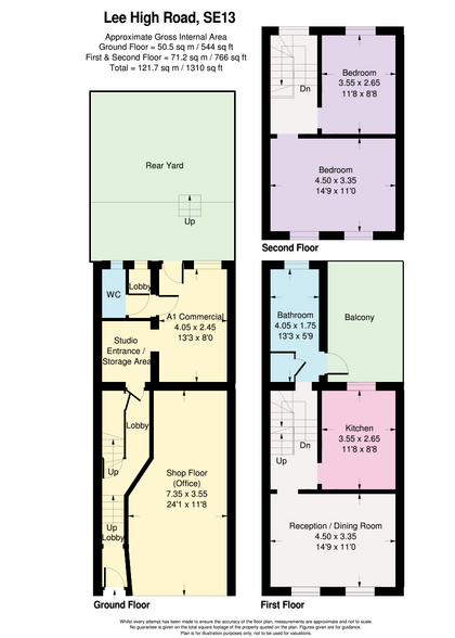 67-69 Lee High Road portfolio of 2 properties for sale on LoopNet.com - Floor Plan - Image 3 of 5