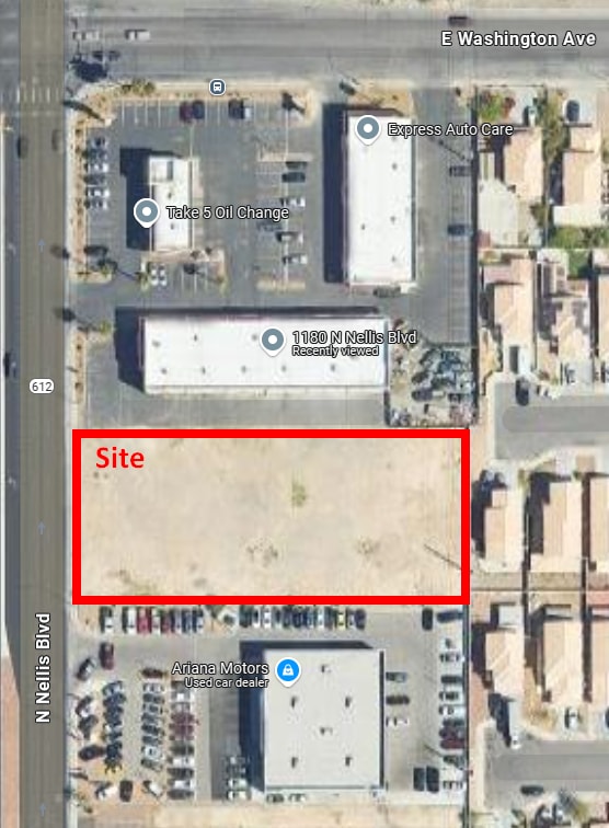 North Nellis & Washington Boulevard, Las Vegas, NV for lease Aerial- Image 1 of 2