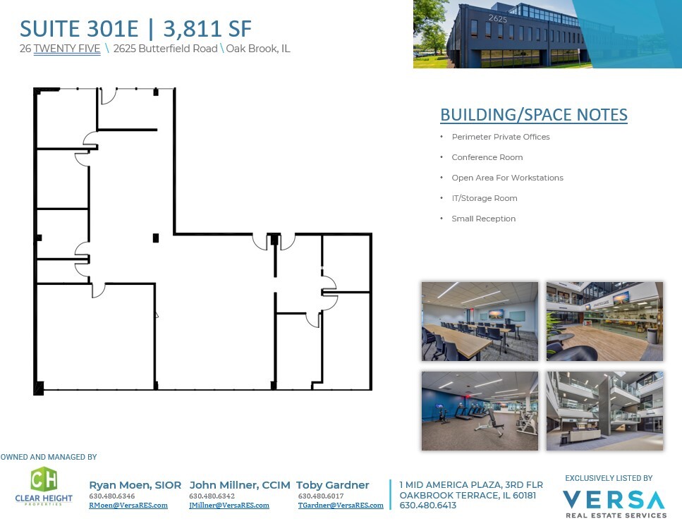 2625 Butterfield Rd, Oak Brook, IL for lease Floor Plan- Image 1 of 1