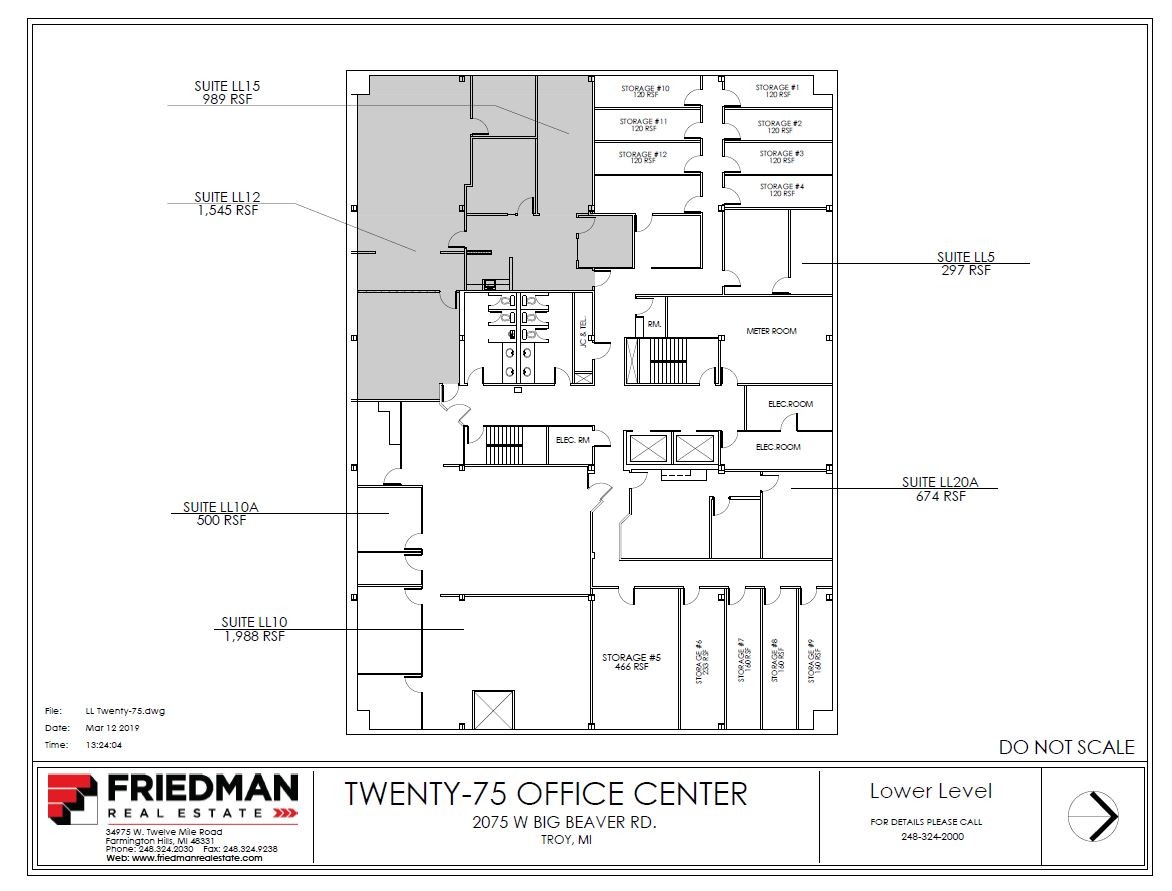 2075 W Big Beaver Rd, Troy, MI for lease Floor Plan- Image 1 of 3