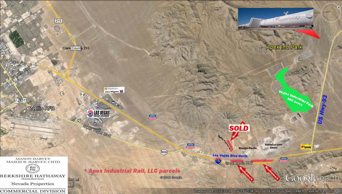 N Las Vegas Blvd, Las Vegas, NV for sale Aerial- Image 1 of 1