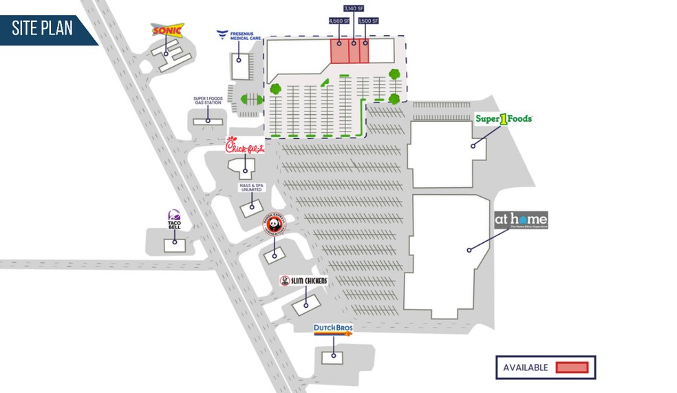 3826-3900 Troup Hwy, Tyler, TX for lease - Site Plan - Image 3 of 12