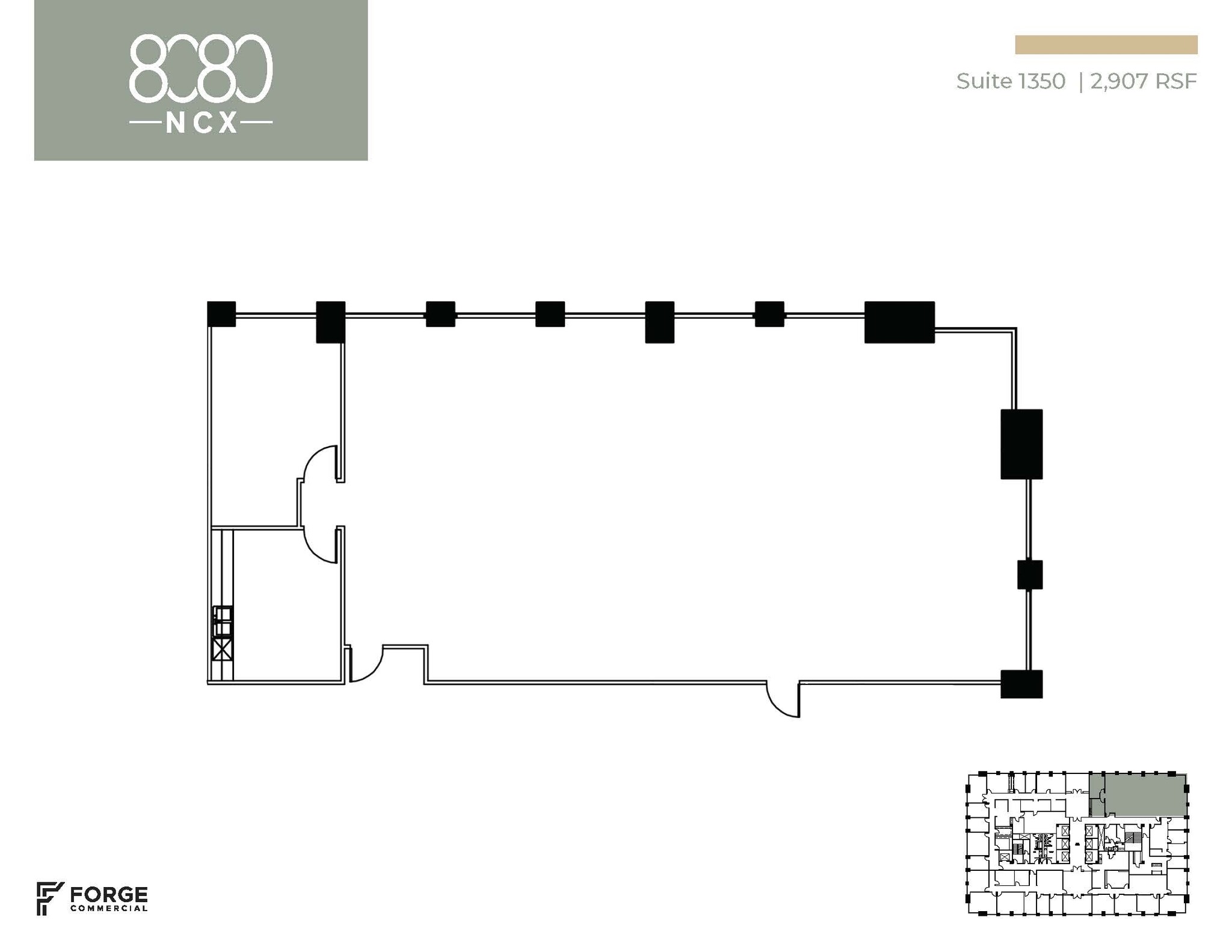 8080 N Central Expy, Dallas, TX for lease Floor Plan- Image 1 of 2