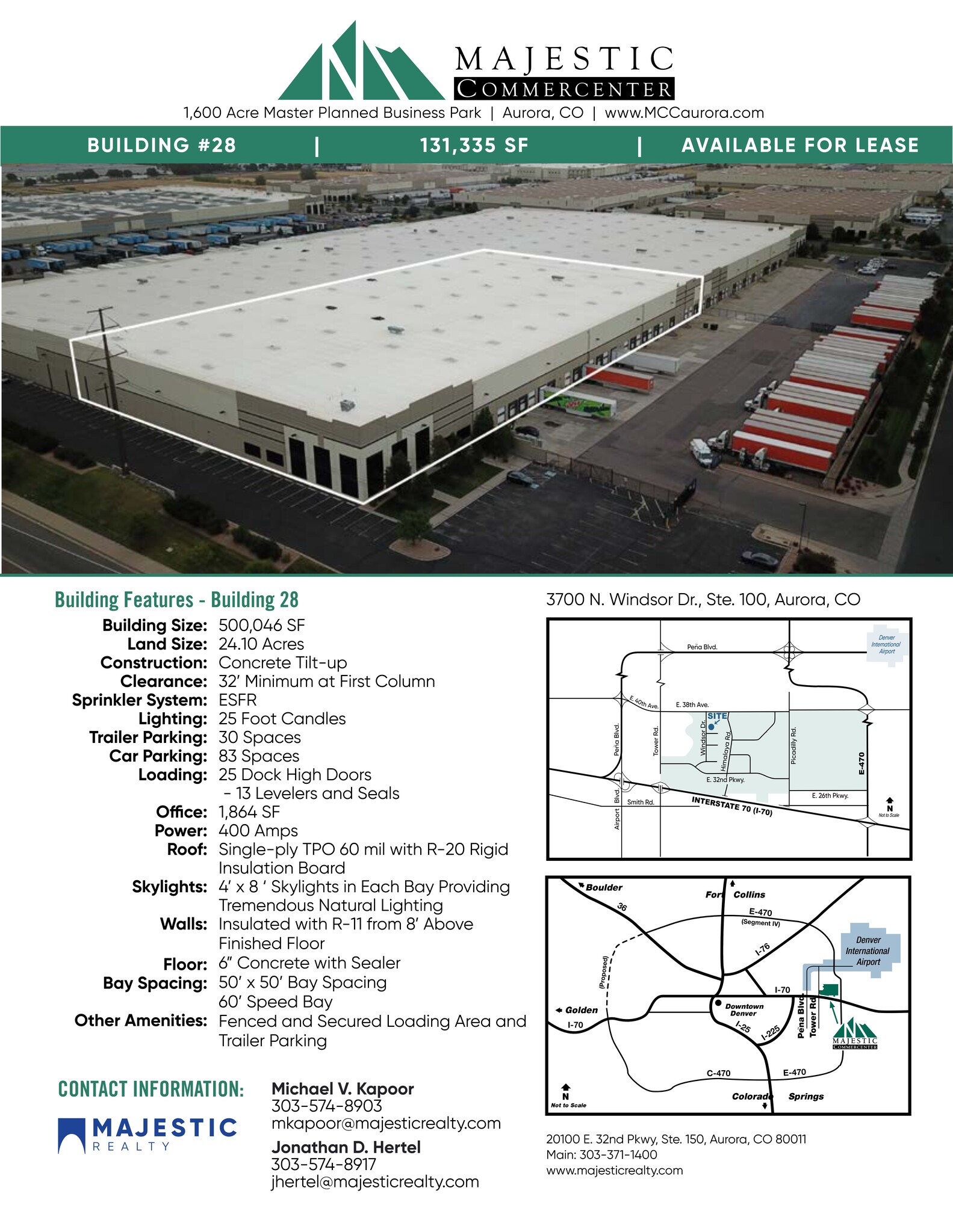3700 N Windsor Dr, Aurora, CO for lease Site Plan- Image 1 of 1