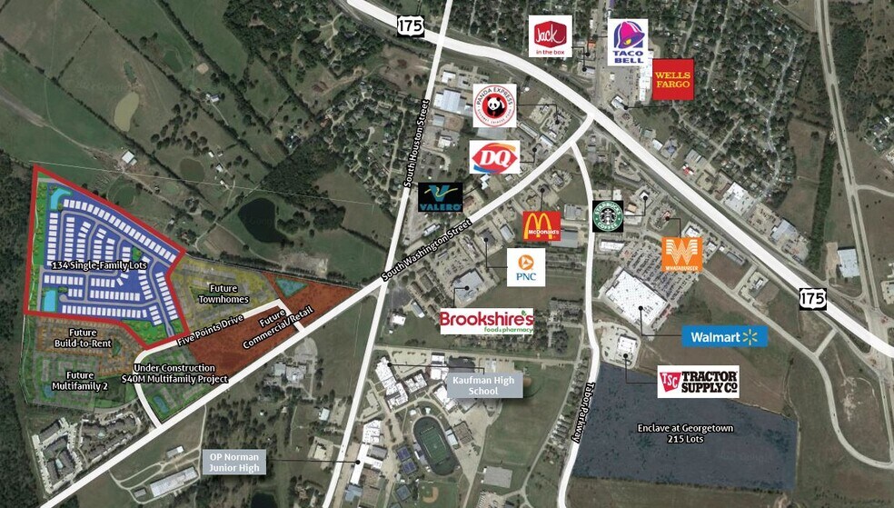 Lakeside Drive, Kaufman, TX 75142 134 Entitled Single Family Paper