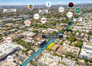 1303 N Detroit St, Los Angeles, CA - AERIAL  map view - Image1