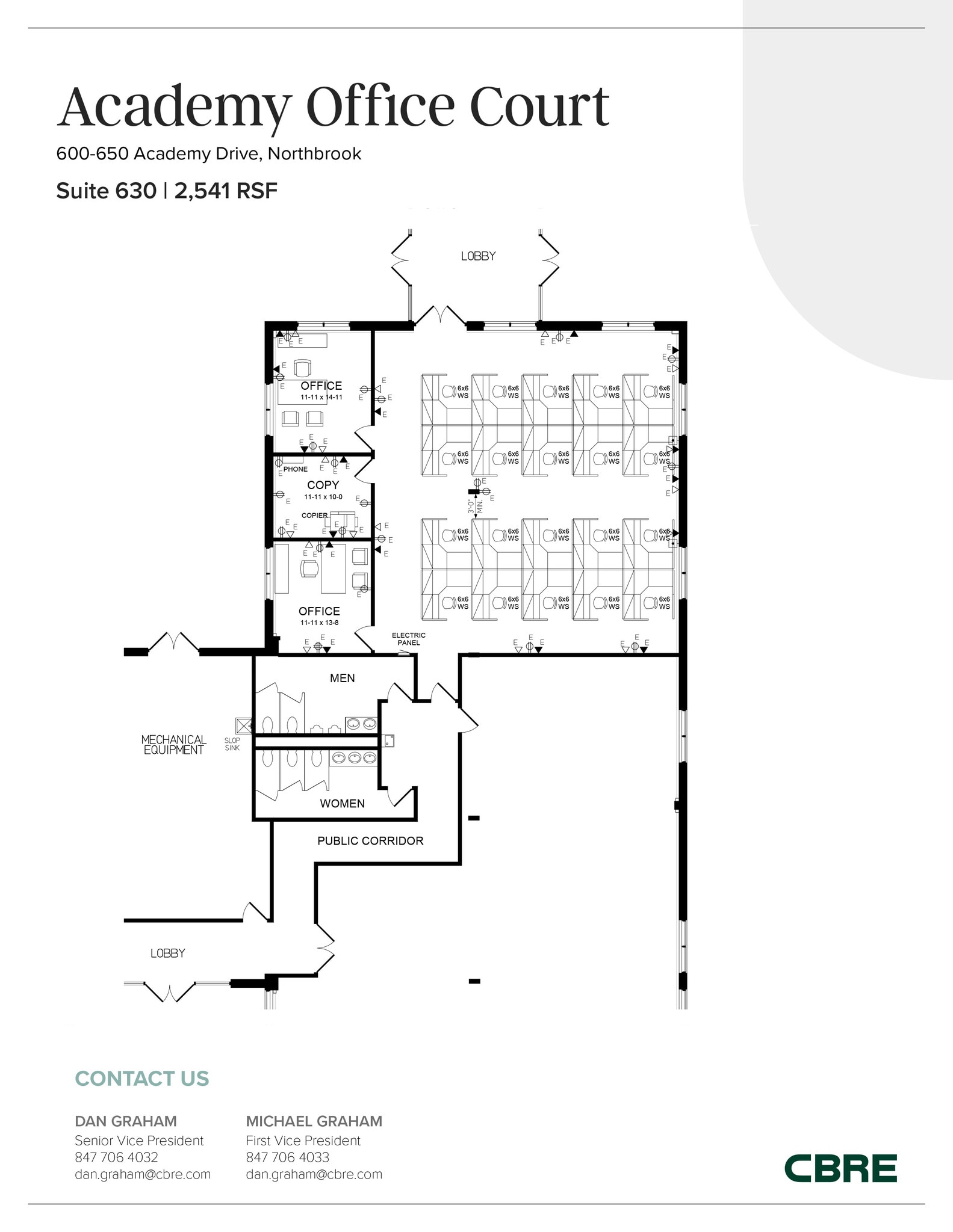 600-650 Academy Dr, Northbrook, IL for lease Floor Plan- Image 1 of 2