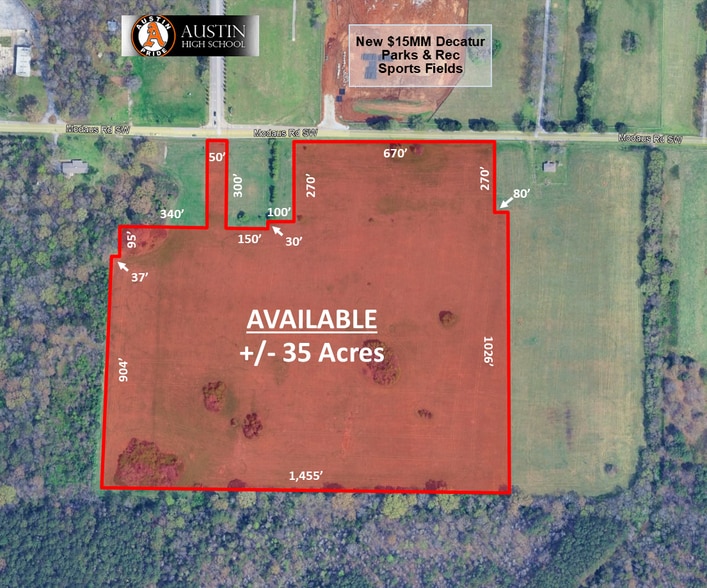 0 Modaus Road, Decatur, AL for sale - Building Photo - Image 1 of 3