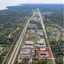 1249 W Liebau Rd, Mequon, WI - aerial  map view