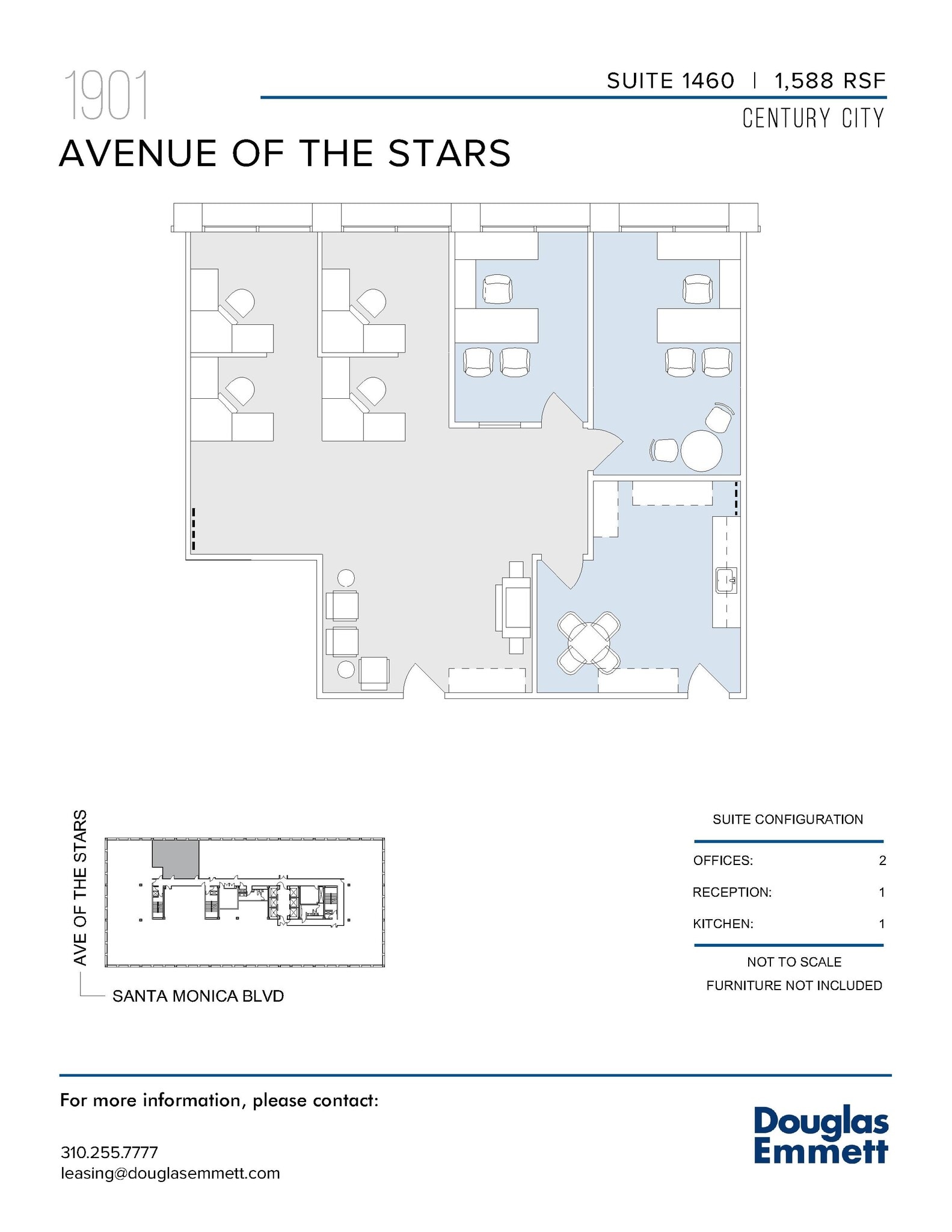 1901 Avenue of the Stars, Los Angeles, CA for lease Floor Plan- Image 1 of 1