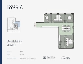 1899 L St NW, Washington, DC for lease Floor Plan- Image 2 of 2