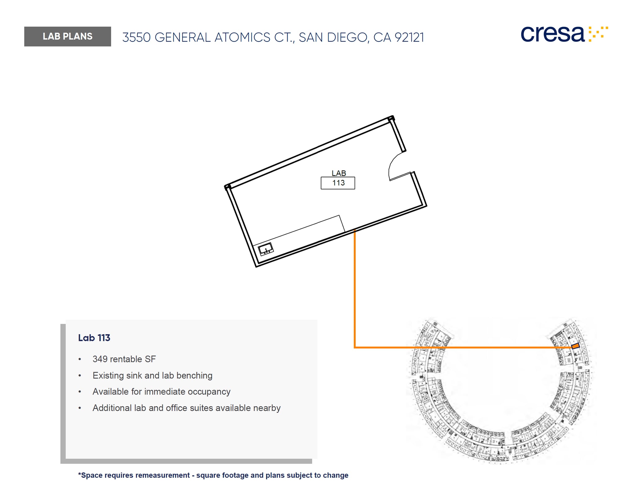 3550 General Atomics Ct, San Diego, CA for lease Floor Plan- Image 1 of 1