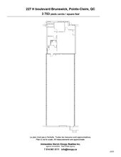 227 Boul Brunswick, Pointe-claire, QC for lease Typical Floor Plan- Image 1 of 2