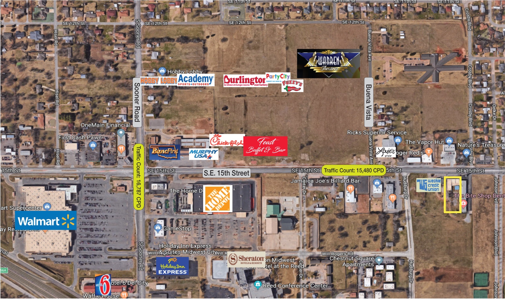 6208 SE 15th St, Midwest City, OK 73110 Land for Sale