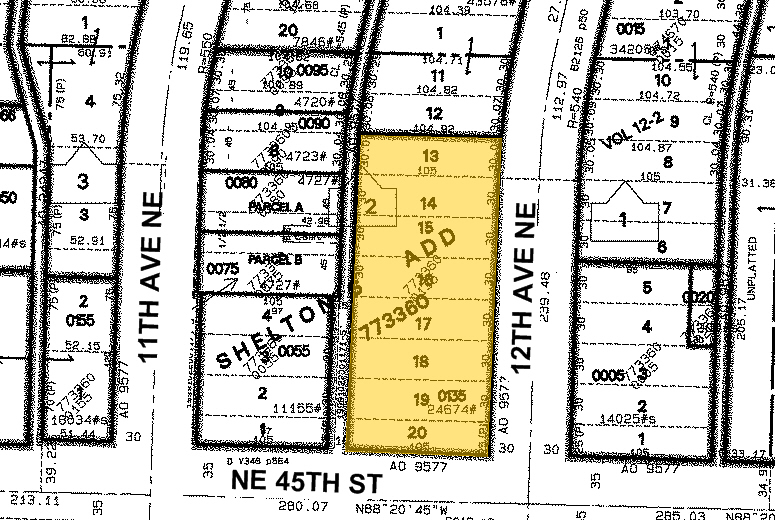 4501 12th Ave NE, Seattle, WA for lease - Plat Map - Image 2 of 5