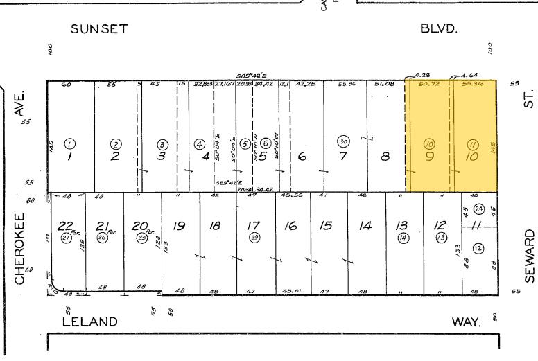 6600 W Sunset Blvd, Hollywood, CA for sale Plat Map- Image 1 of 1