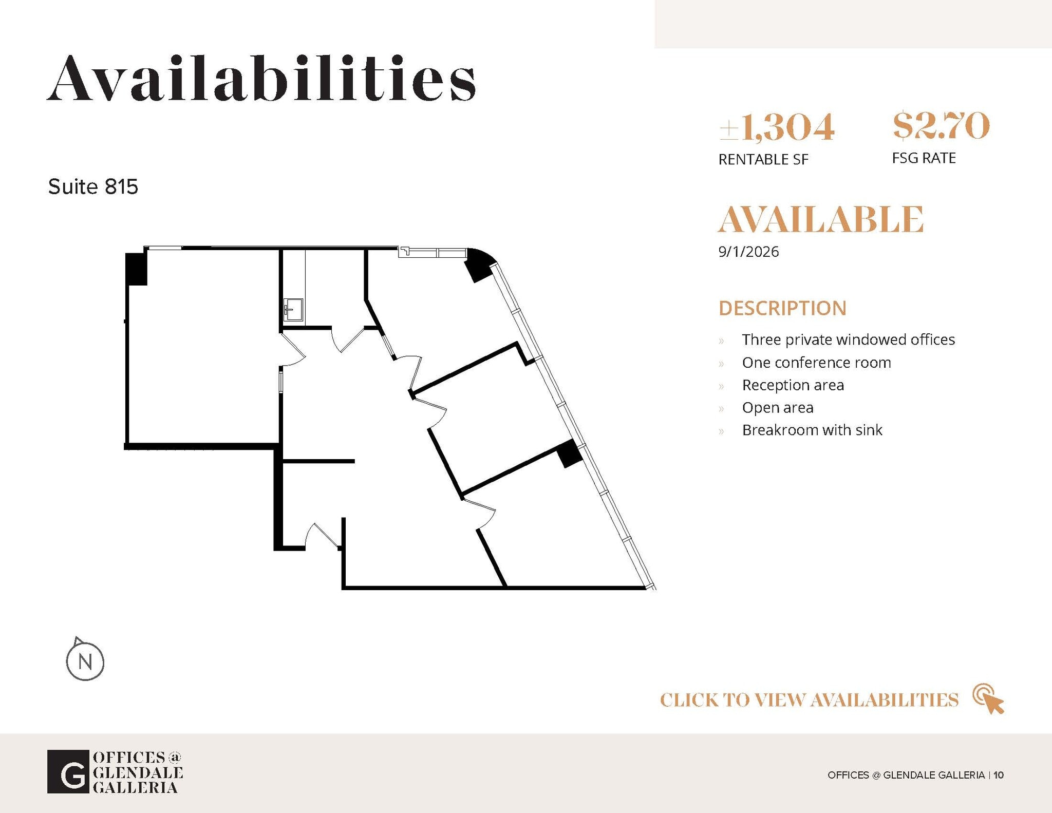 100 W Broadway, Glendale, CA for lease Floor Plan- Image 1 of 1