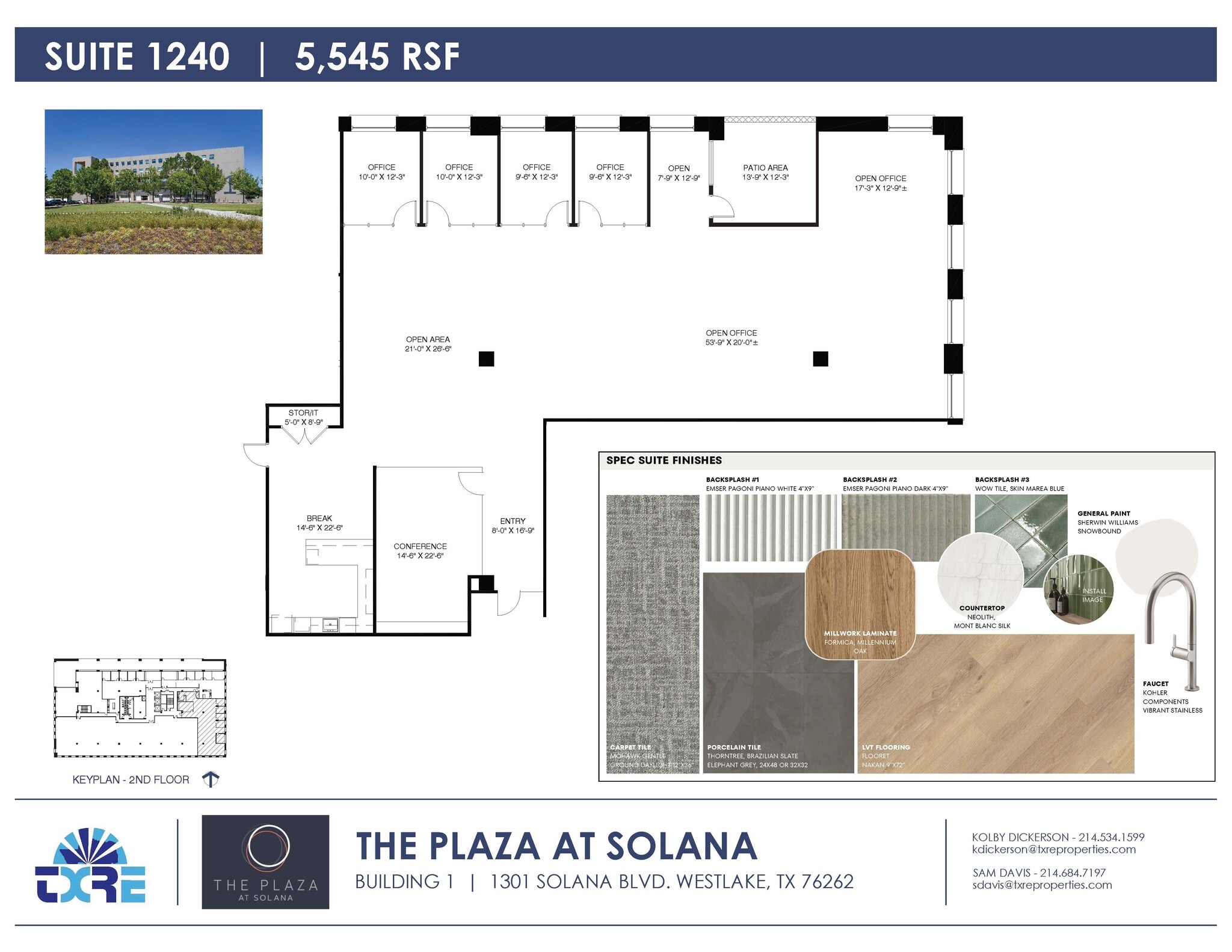 1301 Solana Blvd, Westlake, TX for lease Floor Plan- Image 1 of 4