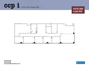 3131 S Vaughn Way, Aurora, CO for lease Floor Plan- Image 1 of 2