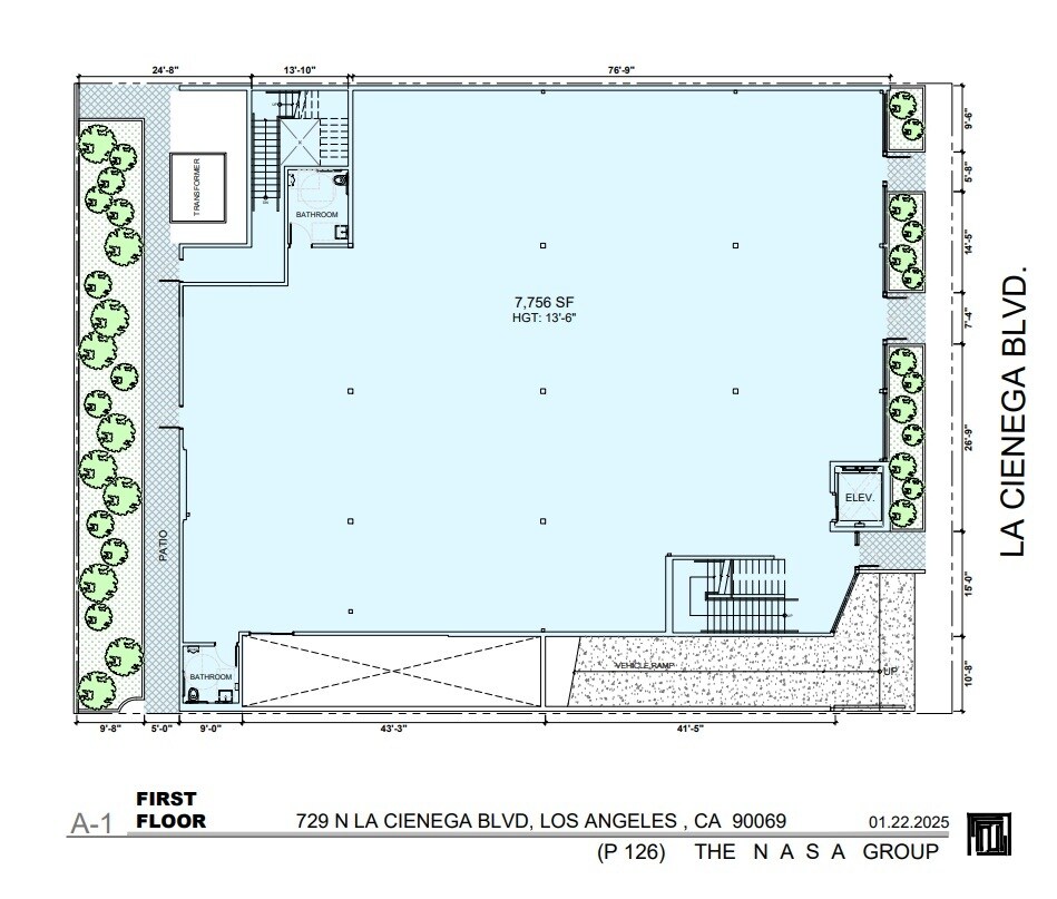 729-731 N La Cienega Blvd, Los Angeles, CA for lease Floor Plan- Image 1 of 1