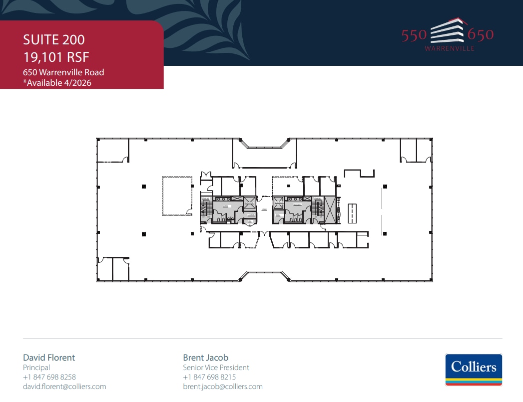 550-650 Warrenville Rd, Lisle, IL for lease Floor Plan- Image 1 of 1