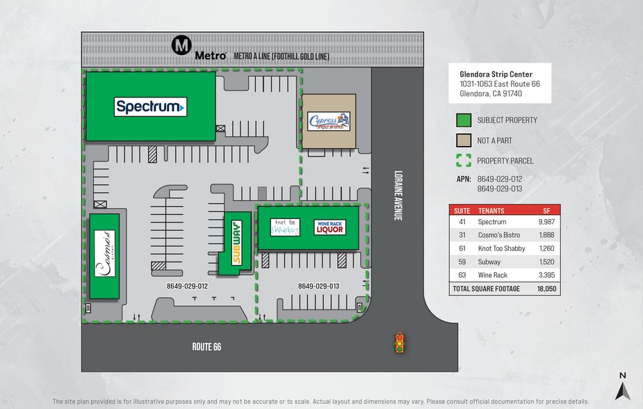 Glendora Strip Center - In Escrow portfolio of 4 properties for sale on LoopNet.com - Building Photo - Image 2 of 4
