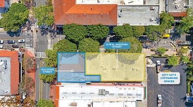 6-18 W Anapamu St, Santa Barbara, CA - AERIAL  map view - Image1