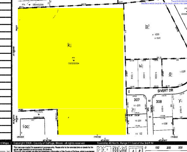 855 N Wood Dale Rd, Wood Dale, IL for sale - Plat Map - Image 1 of 1