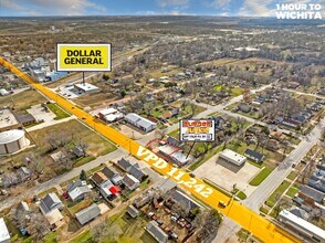 609 W Madison Ave, Arkansas City, KS - AERIAL map view - Image1