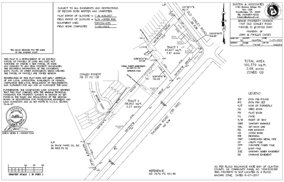 1197 Old Conley Rd, Conley, GA for sale - Plat Map - Image 3 of 6