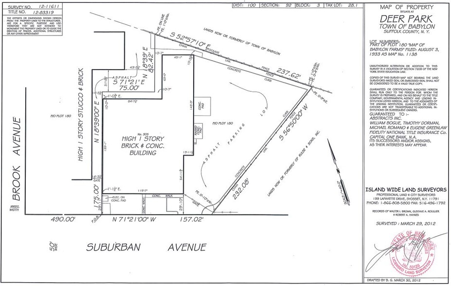 305 Suburban Ave, Deer Park, NY for lease - Site Plan - Image 3 of 3