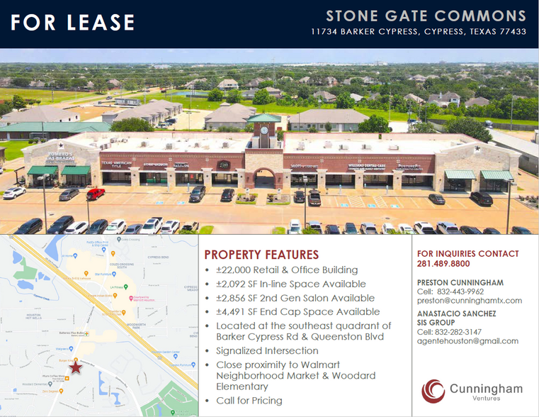 11734 Barker Cypress Rd, Cypress, TX for lease - Building Photo - Image 1 of 6