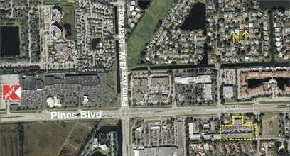 9610-9728 Pines Blvd, Pembroke Pines, FL - aerial  map view