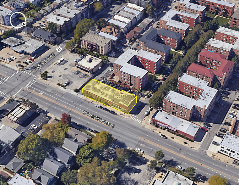 5214 N Western Ave, Chicago, IL for lease - Aerial - Image 3 of 5