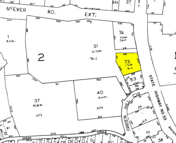 821 Dawsonville Hwy, Gainesville, GA for sale - Plat Map - Image 1 of 1