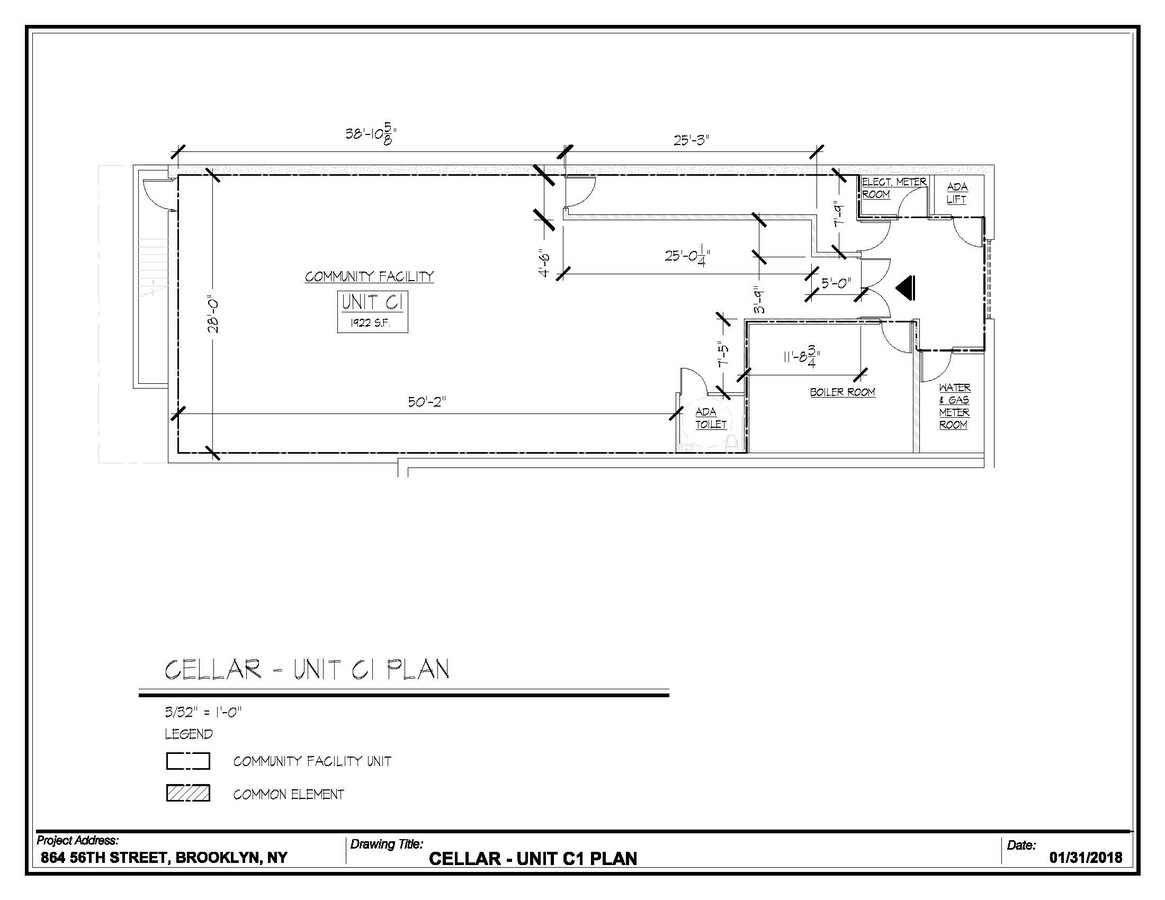 864 56th St, Brooklyn, NY 11220 - Unit C1 -  - Floor Plan - Image 1 of 1