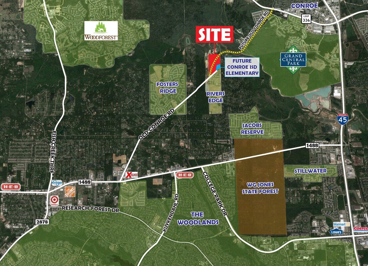 14051 Old Conroe Rd, Conroe, TX 77384 Prime land for development