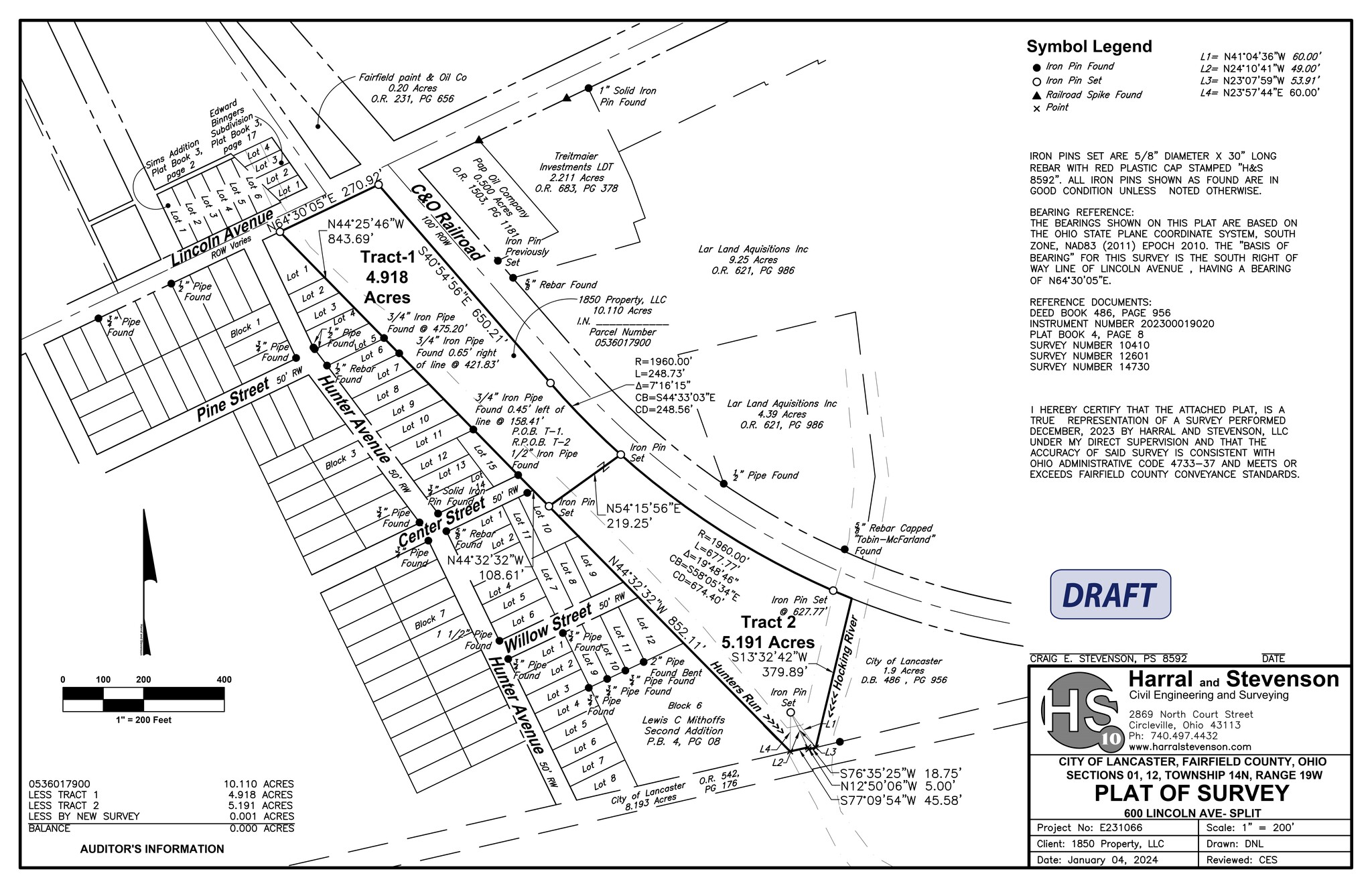 608 Lincoln Ave, Lancaster, OH for lease Site Plan- Image 1 of 3