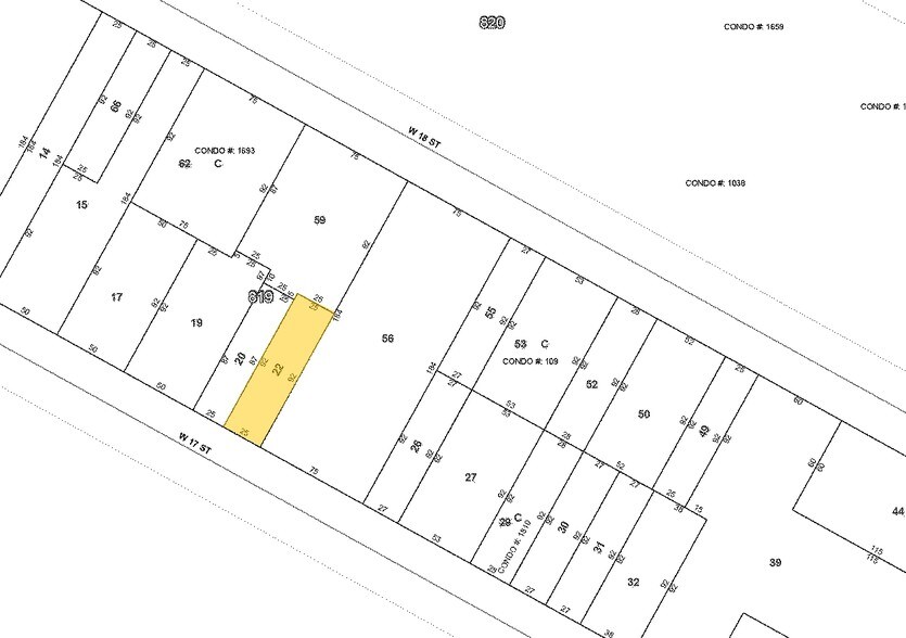 29 W 17th St, New York, NY for lease - Plat Map - Image 2 of 7