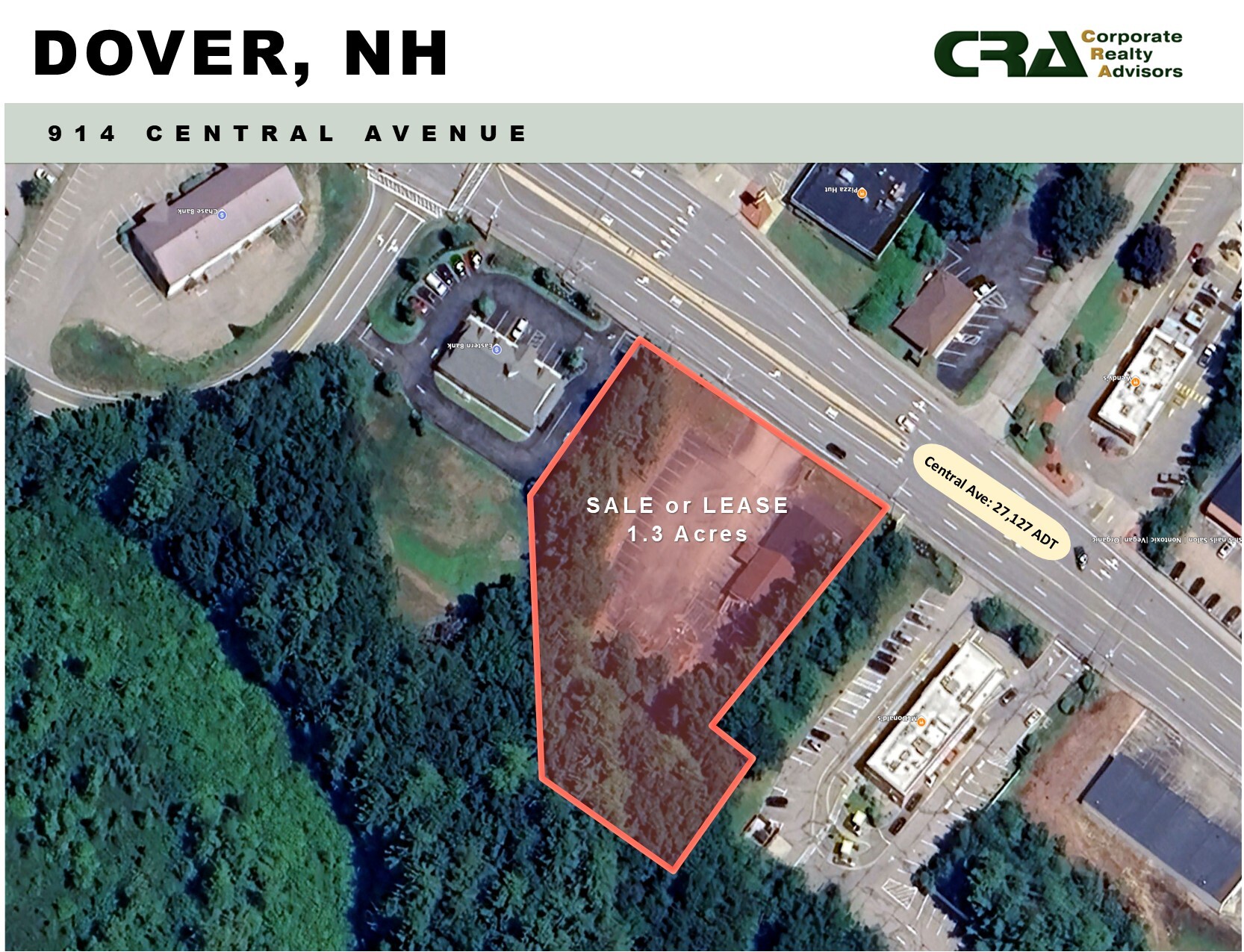 914 Central Ave, Dover, NH for sale Aerial- Image 1 of 8