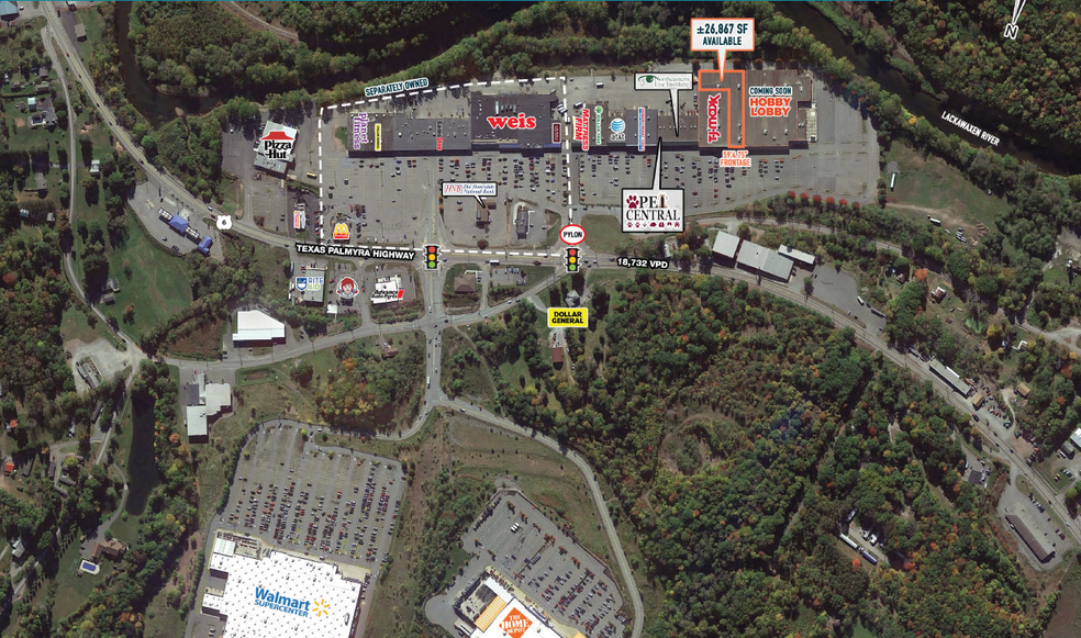 Route 6, Honesdale, PA for lease - Aerial - Image 2 of 4