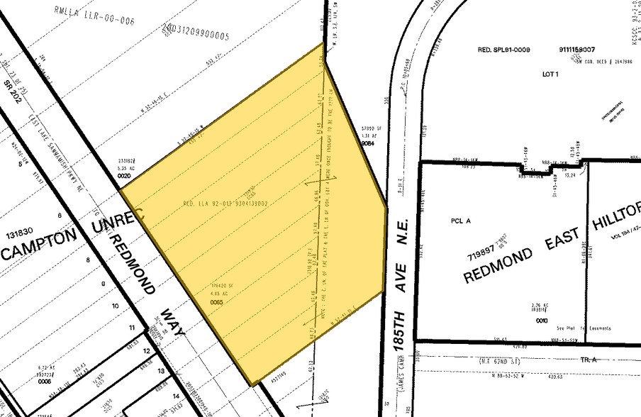 18352-18378 Redmond Fall City Rd, Redmond, WA for lease - Plat Map - Image 3 of 21