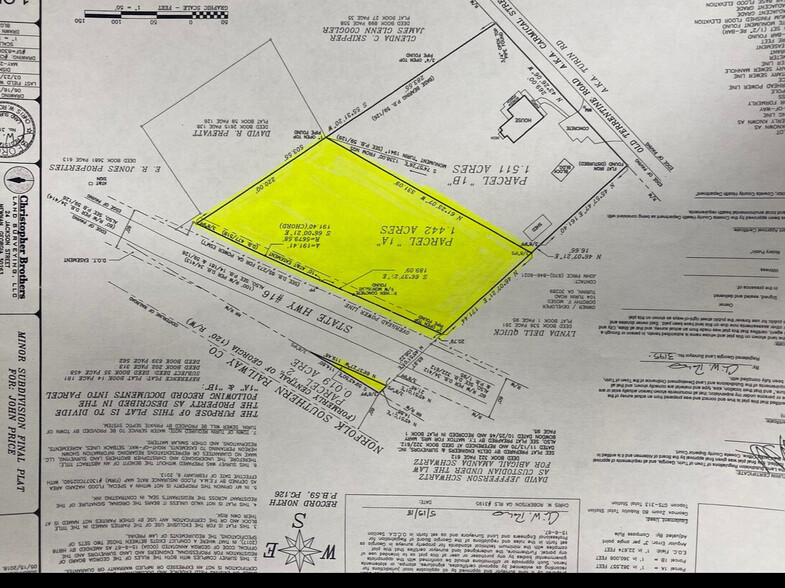 104 Turin St. Turin, GA, Turin, GA for sale - Plat Map - Image 2 of 2