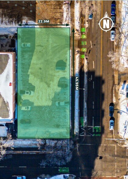 10008 103 Av NW, Edmonton, AB for sale - Aerial - Image 2 of 2